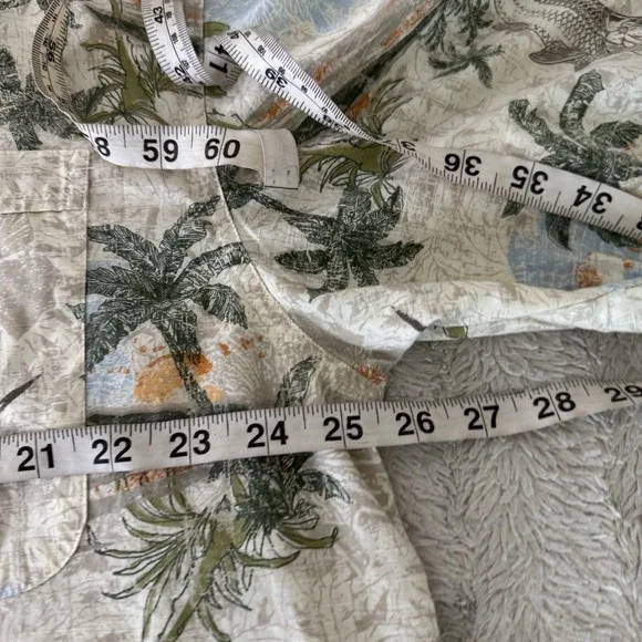 Columbia Swordfish Hawaiian Shirt Mens XXL Fish Button Up Collared Cotton Beach - Picture 11 of 14